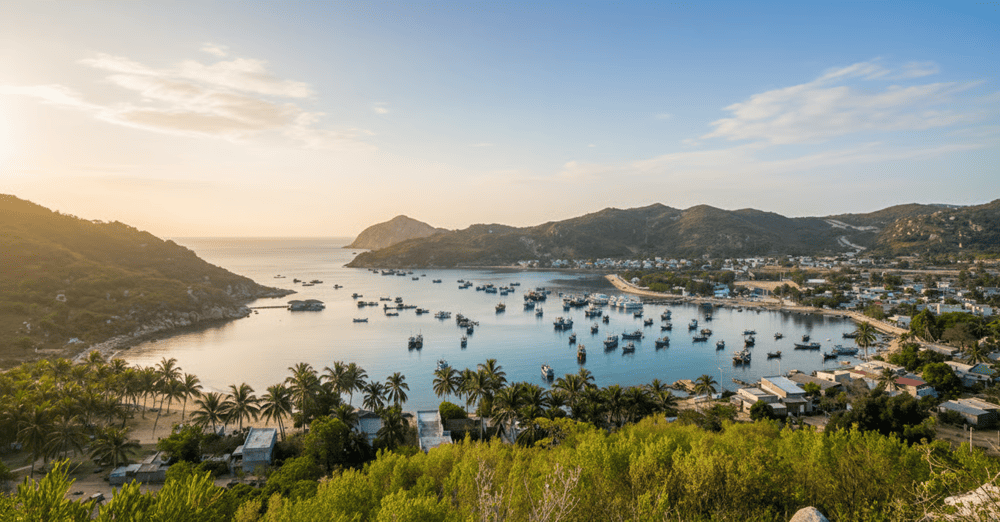 Vịnh Vĩnh Hy nhìn từ trên cao